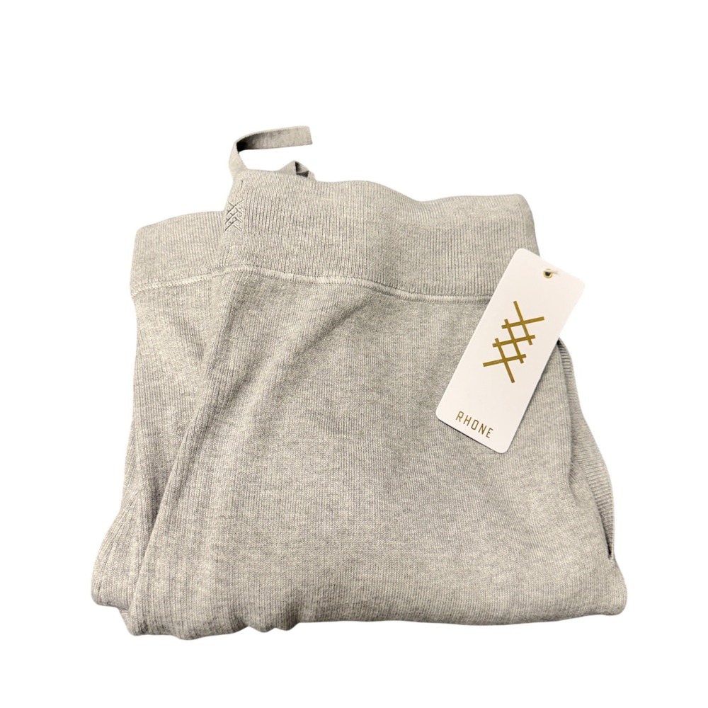 Rhone Daybreak Sweater Jogger Pants Womens M Light Gray Heather COMFY NEW